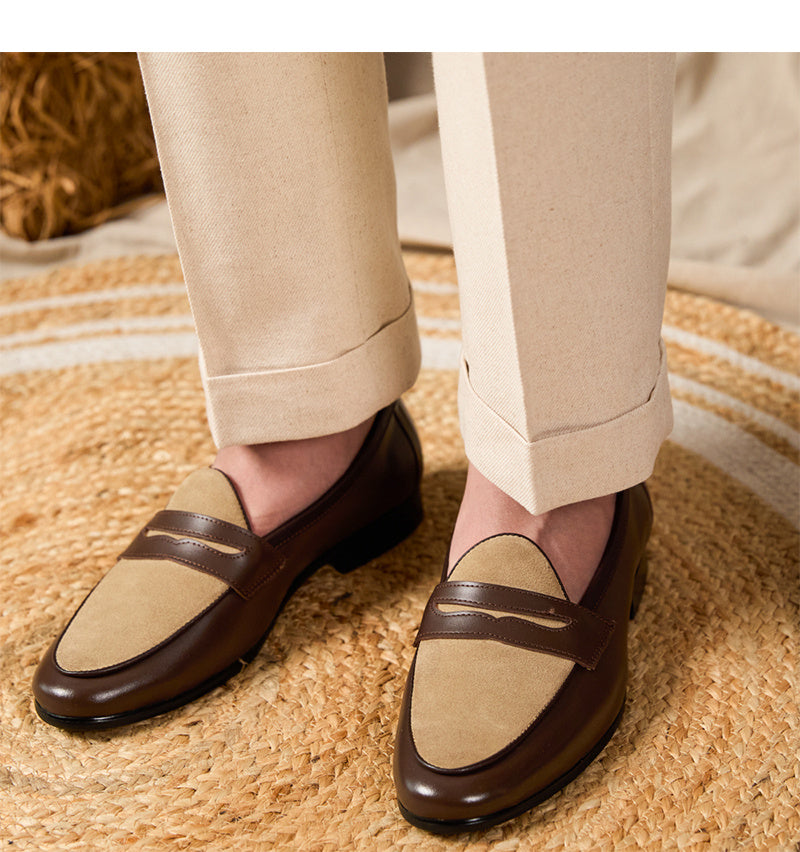 Loafers Belgium Champagne British Style