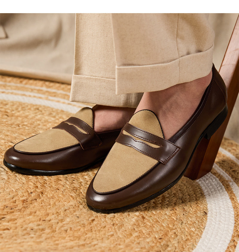 Loafers Belgium Champagne British Style