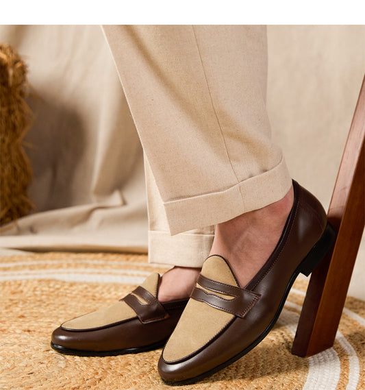 Loafers Belgium Champagne British Style